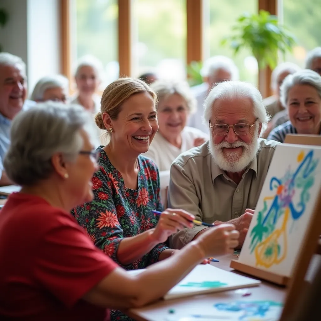 Opiekun pomagający seniorowi w codziennych czynnościach