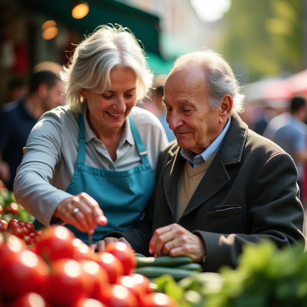 Starsza osoba korzystająca z usług pielęgniarskich w domu
